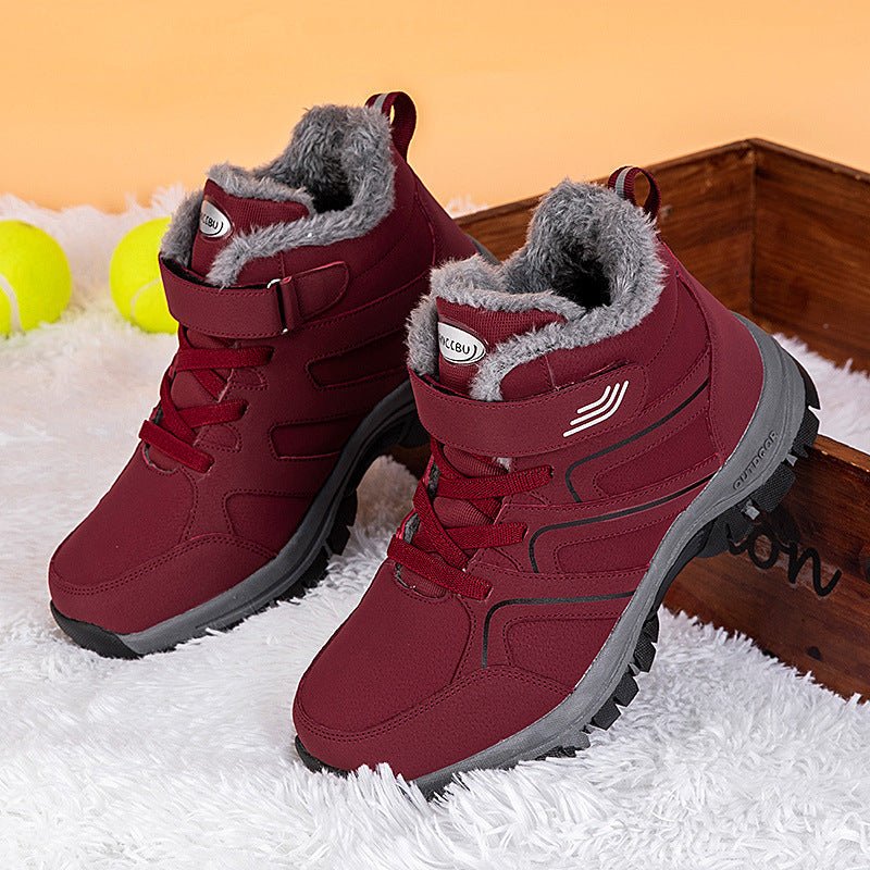 Fashionable Winter Fleece Warm Elderly Shoes - Elisina