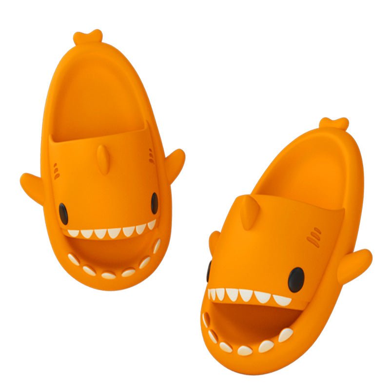 Adult's Slippers Indoor Outdoor Funny Shark Cartoon - Benetty